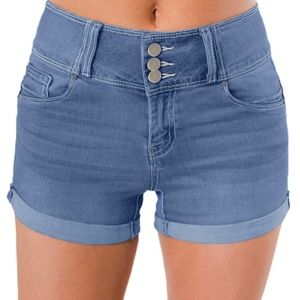 High Waisted Denim Shorts
